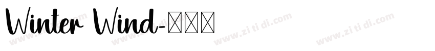 Winter Wind字体转换